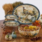 11" Dinner Plate International Harvest Party