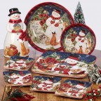 11" Dinner Plate Santa Magic