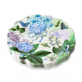 11" Elegant Hydrangea Plate