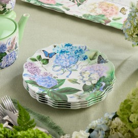 11" Elegant Hydrangea Plate