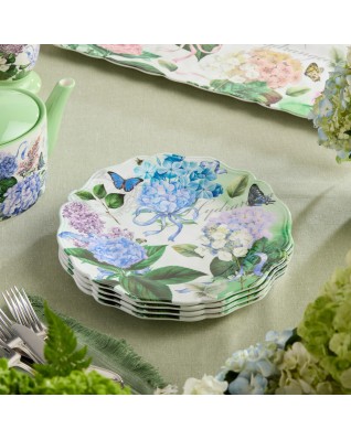 11" Elegant Hydrangea Plate