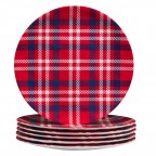 11" Melamine Multicolor Dinner Plate