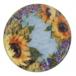 11" Sunflower Bouquet Dinner Plate