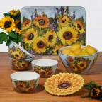11" Sunflower Bouquet Dinner Plate