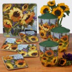 11" Sunflower Bouquet Dinner Plate
