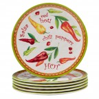 9" Salad/Multicolor Dessert Plate