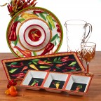 9" Salad/Multicolor Dessert Plate