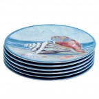 9" Salad/Multicolor Dessert Plate