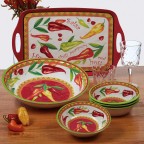 9" Salad/Multicolor Dessert Plate