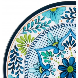 Colorful plates and bowls tableware set
