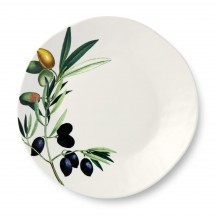 Stunning Olive Branch Design Ceramic Dinner Plate