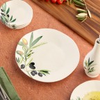 Stunning Olive Branch Design Ceramic Dinner Plate