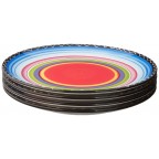 Tequila Sunrise Ceramic Dinner Plate