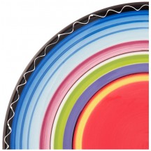 Tequila Sunrise Ceramic Dinner Plate