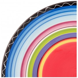 Tequila Sunrise Ceramic Dinner Plate