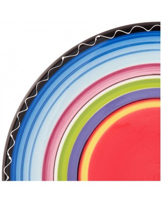 Tequila Sunrise Ceramic Dinner Plate