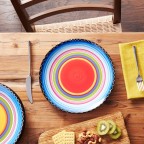Tequila Sunrise Ceramic Dinner Plate