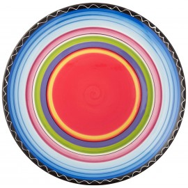 Tequila Sunrise Ceramic Dinner Plate